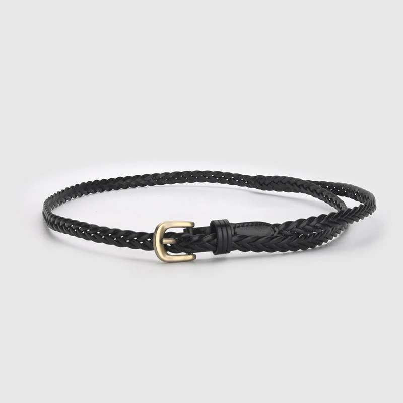 Vintage Braided Belt Girdle Waist Belt Without Holes - Image 17