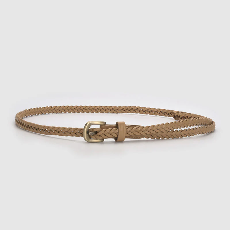 Vintage Braided Belt Girdle Waist Belt Without Holes - Image 18
