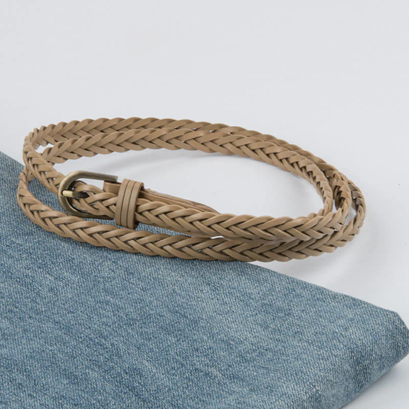 Vintage Braided Belt Girdle Waist Belt Without Holes - Image 5