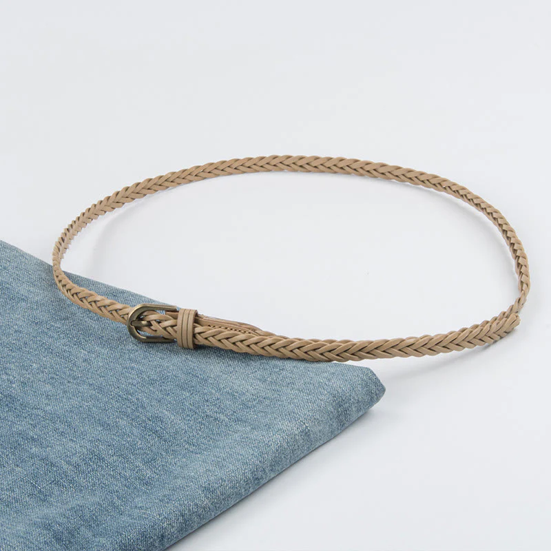Vintage Braided Belt Girdle Waist Belt Without Holes - Image 6