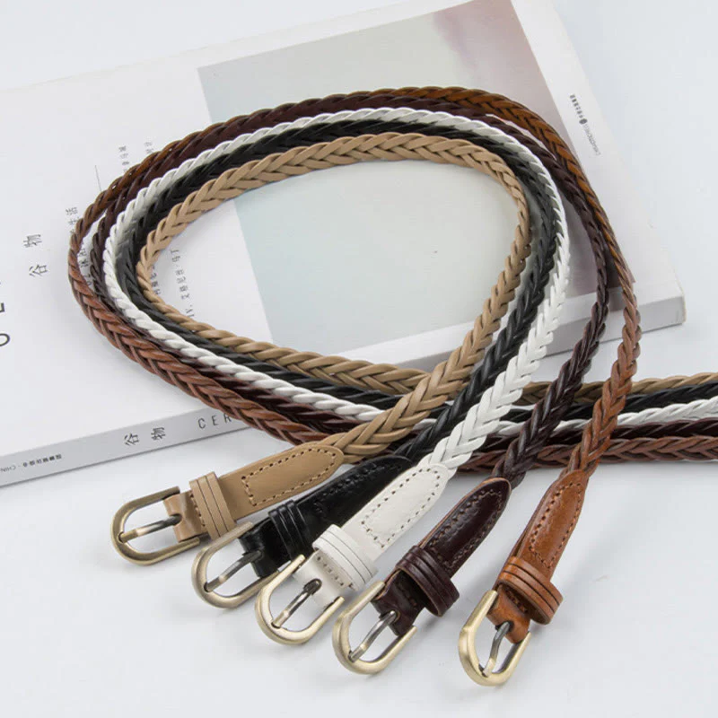 Vintage Braided Belt Girdle Waist Belt Without Holes - Image 9