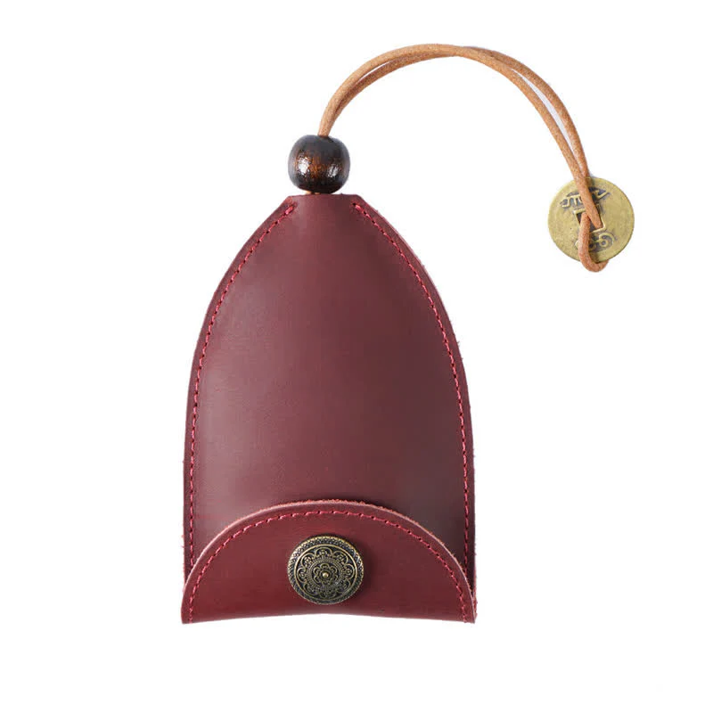 Vintage Coin Pull-out Smart Key Leather Key Case - Image 10