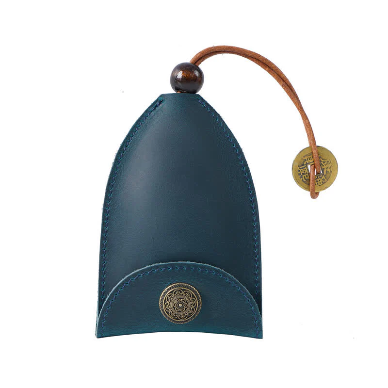 Vintage Coin Pull-out Smart Key Leather Key Case - Image 12