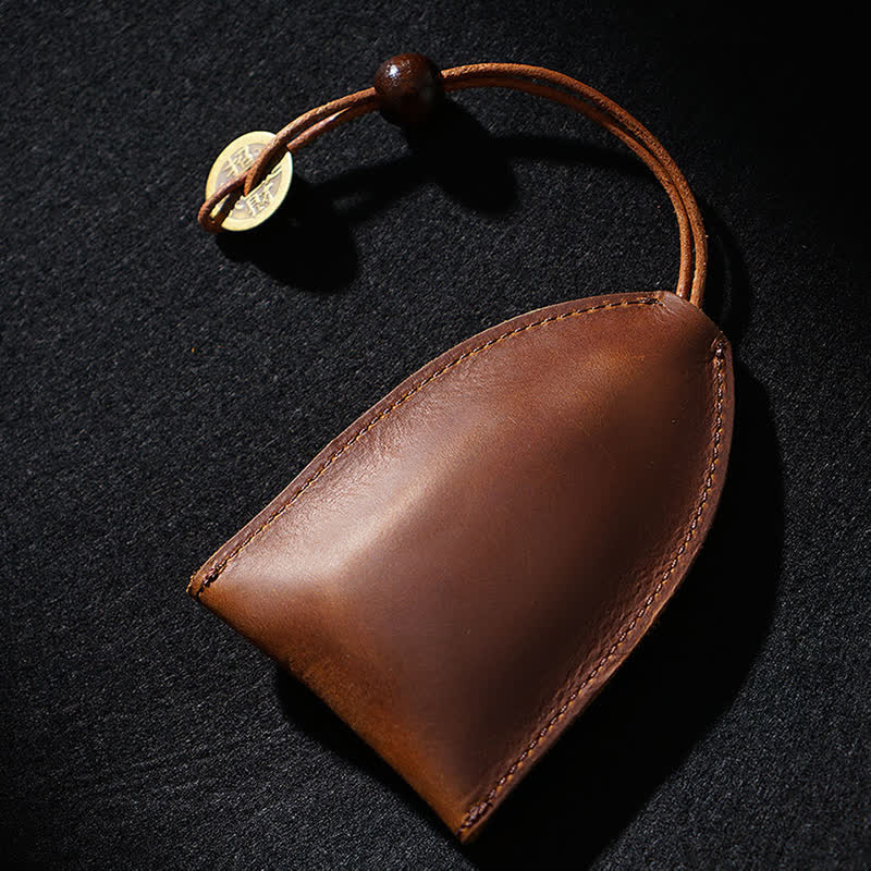 Vintage Coin Pull-out Smart Key Leather Key Case - Image 5