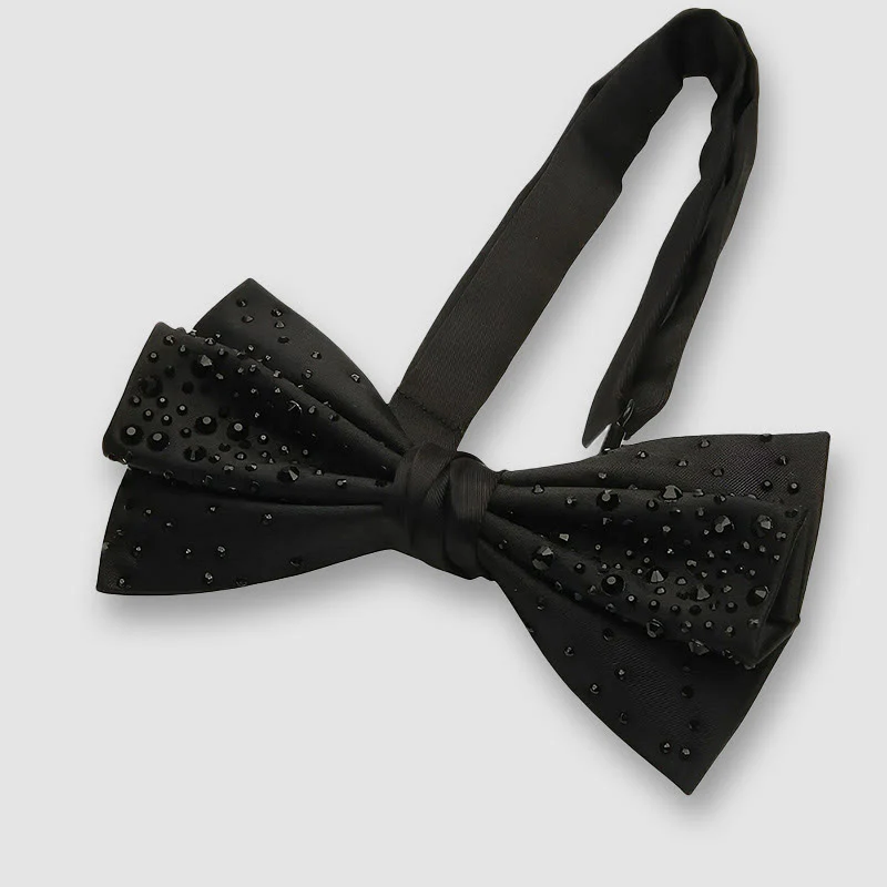 Vintage Creative Diamond Studded Formal Bow Tie - Image 2