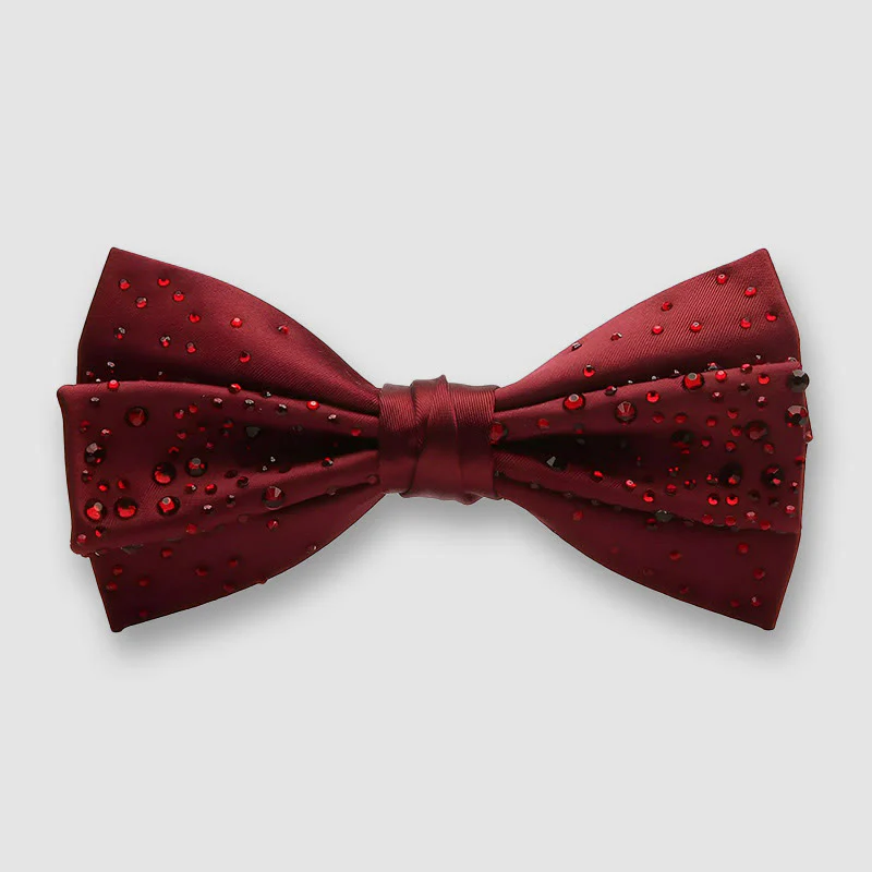 Vintage Creative Diamond Studded Formal Bow Tie - Image 3