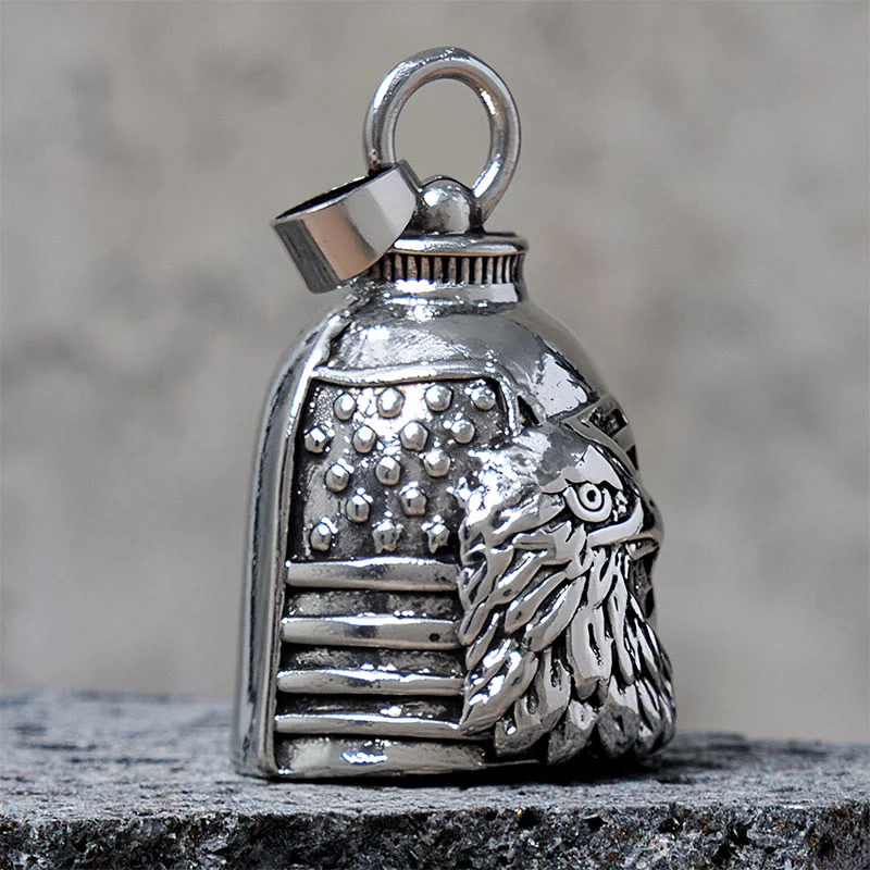 Vintage Eagle American Flag Bell Keychain - Image 3