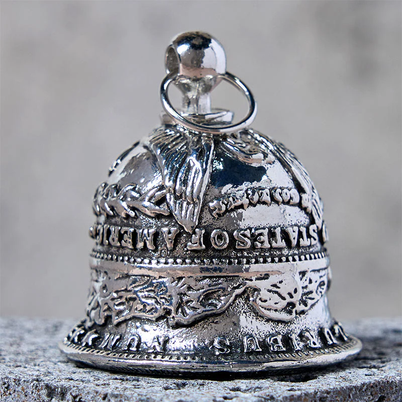 Vintage Morgan Silver Dollar Bell Keychain - Image 4