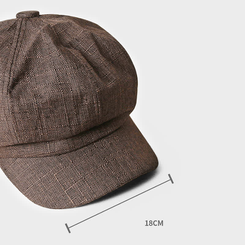 Vintage Octagonal Newsboy Breathable Beret Hat - Image 4