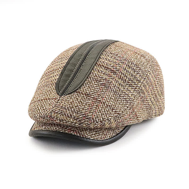 Vintage Painter Short Newsboy Brim Beret Cap - Image 10