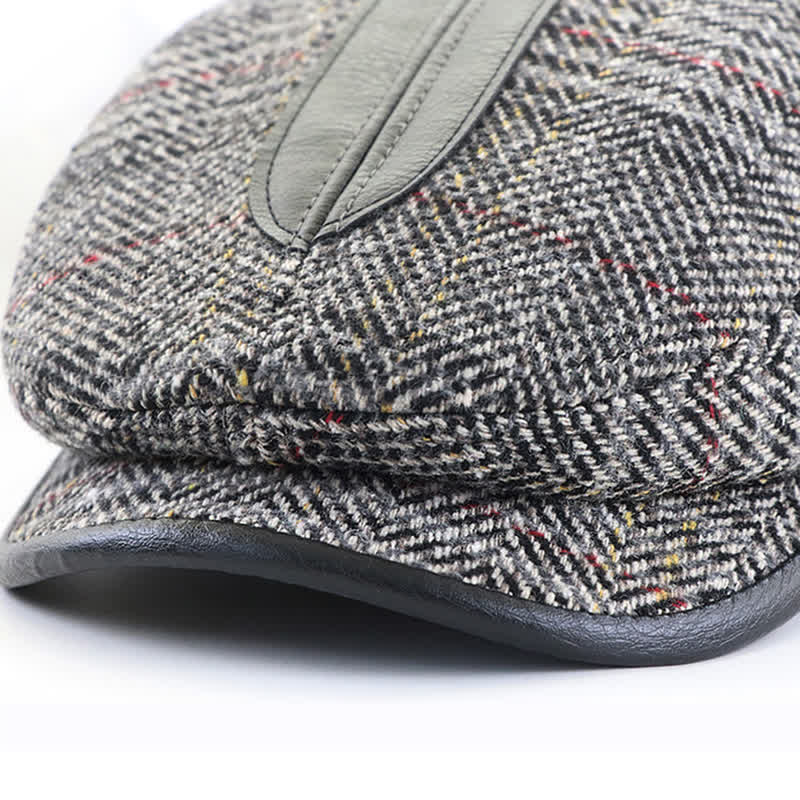 Vintage Painter Short Newsboy Brim Beret Cap - Image 5