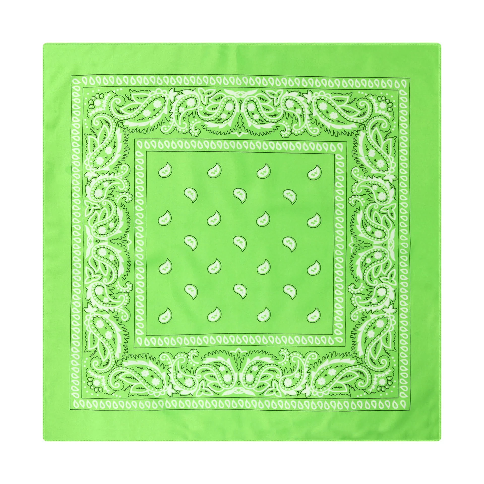Vintage Paisley Cashew Printed Pocket Square With Silver Star Buckle - Image 7