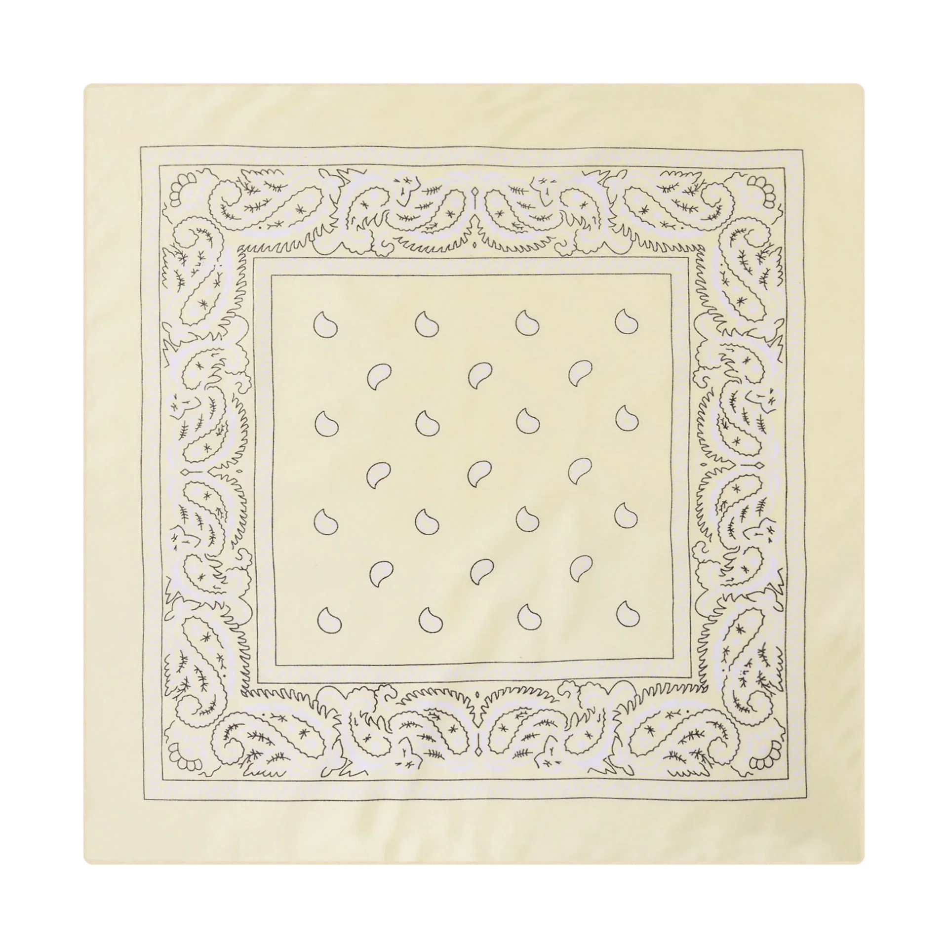 Vintage Paisley Cashew Printed Pocket Square With Silver Star Buckle - Image 9