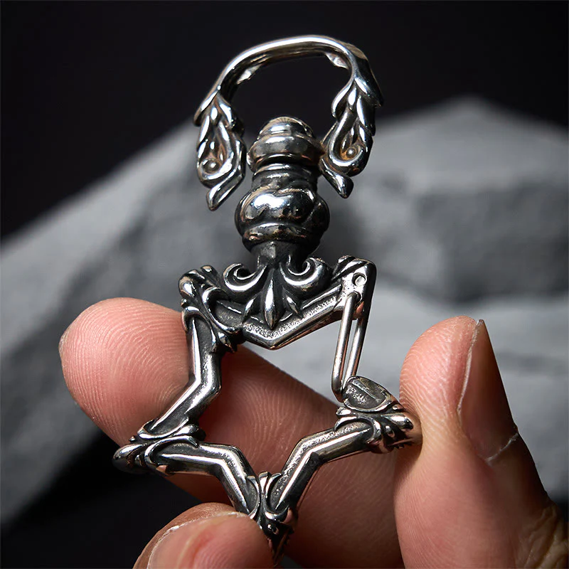Vintage Polishing Anti-tarnish Rotatable Star Keychain - Image 2