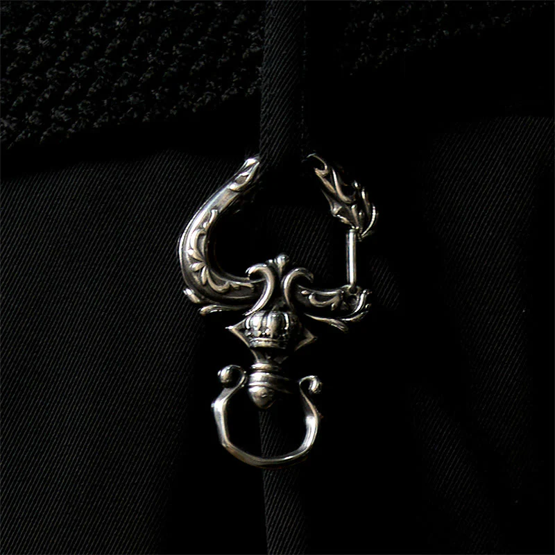 Vintage Rotatable Heart-shaped Polished Metal Keychain - Image 3