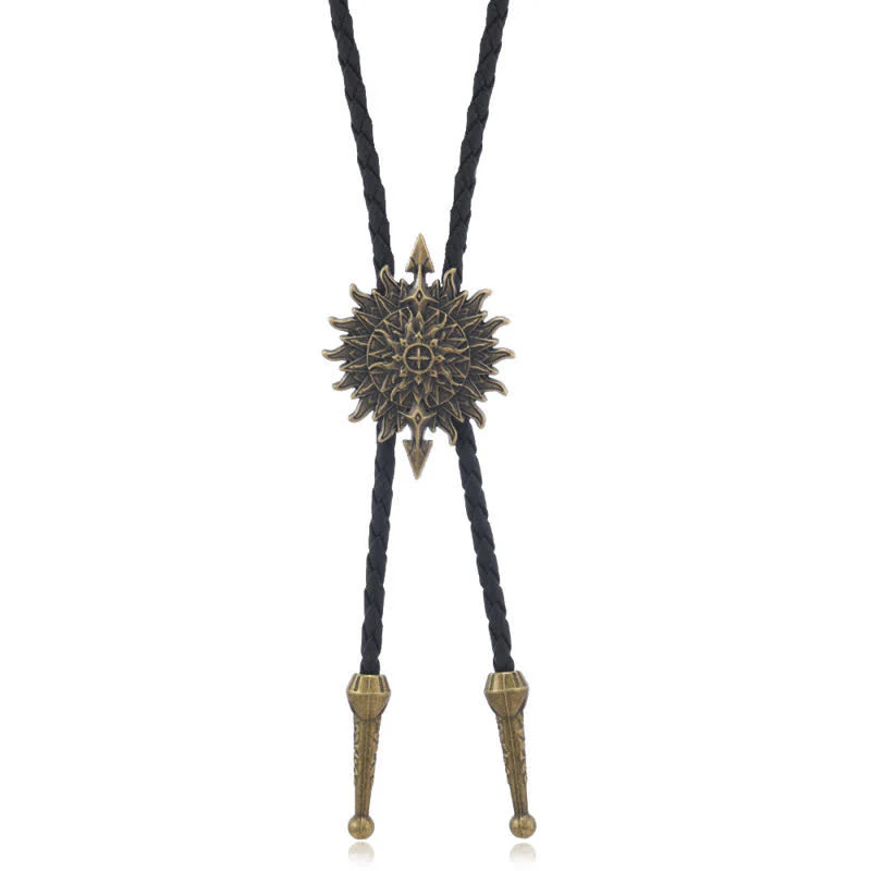 Vintage Sunflower Arrow Design Bolo Tie - Image 3