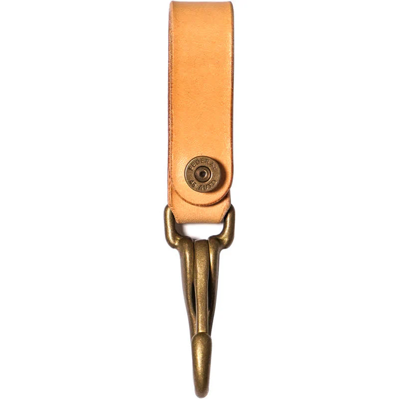 Waist Hanging Retro Genuine Leather Belt Loop Keychain - Image 7