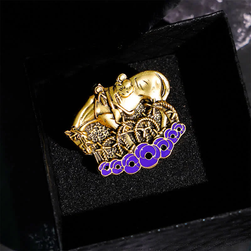 War Horse Remembered Purple Poppy Brooch - Image 2