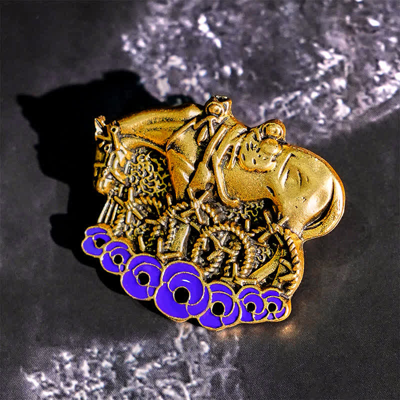 War Horse Remembered Purple Poppy Brooch - Image 3