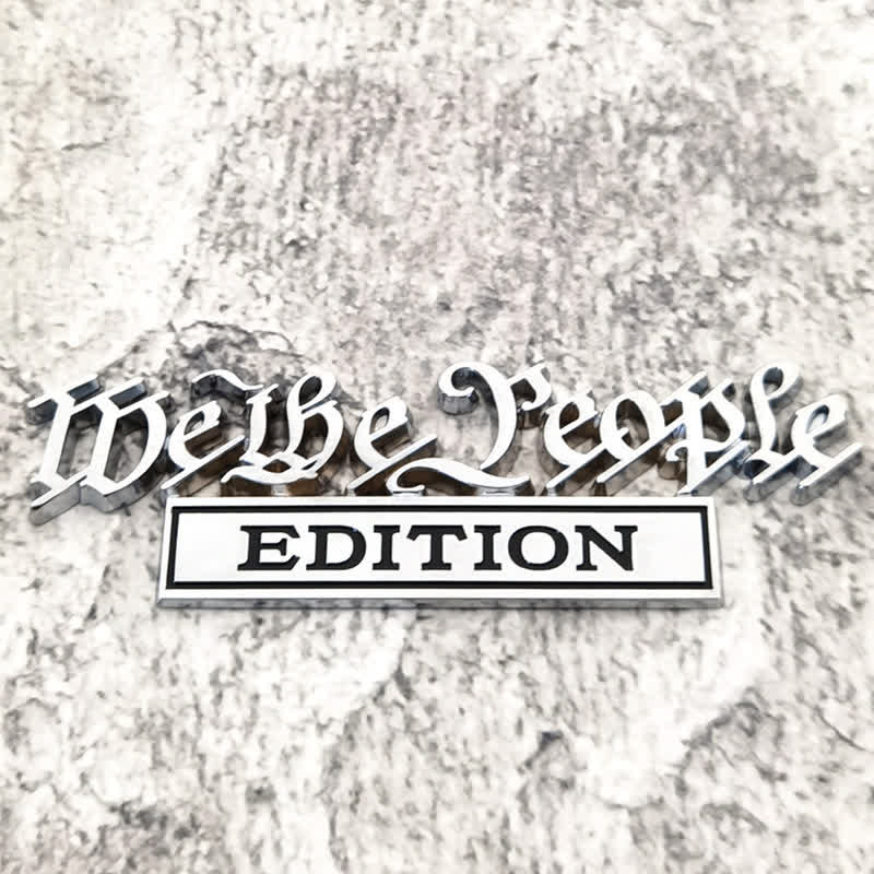 We The People EDITION Metal Sticker Car Badge - Image 2