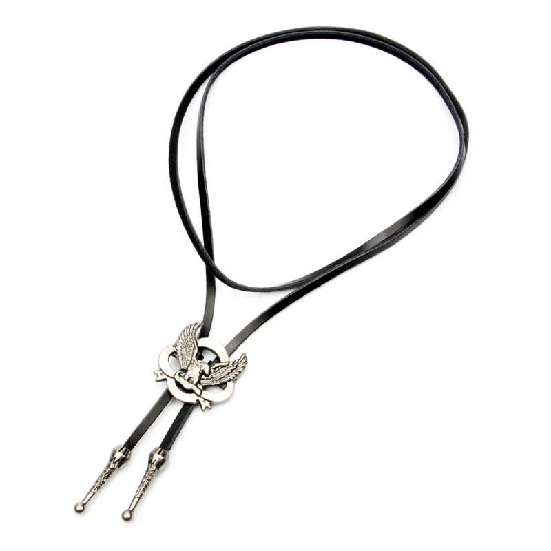 Western Charming Flying Eagle Bolo Tie - Image 5