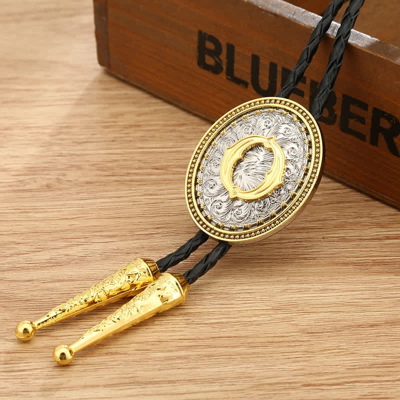 Western Cowboy Shirt Accessory Alphabet A To Z Bolo Tie - Image 19