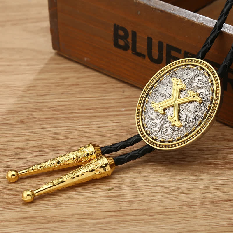 Western Cowboy Shirt Accessory Alphabet A To Z Bolo Tie - Image 28
