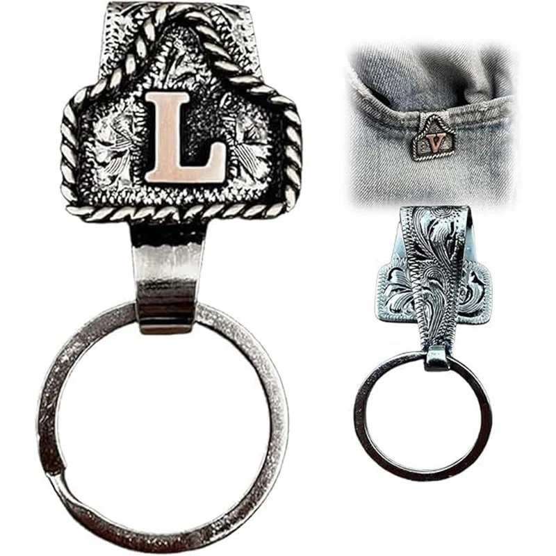 Western Cowboy Style Retro Letter Metal Keychain - Image 16