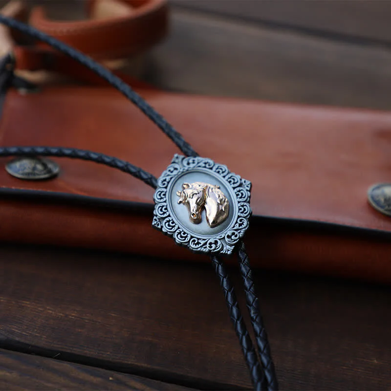 Western Trend Rodeo Horse Head Bolo Tie - Image 3