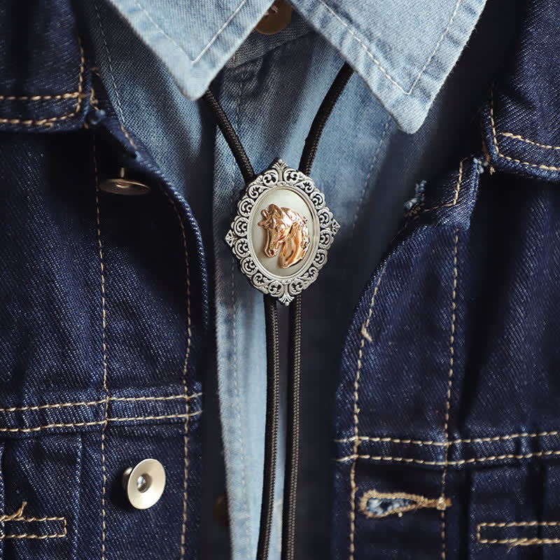 Western Trend Rodeo Horse Head Bolo Tie - Image 5