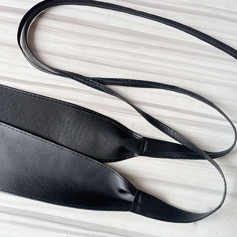 Wide Waist Belt For Women Lashing Leather Corset Belt - Image 6
