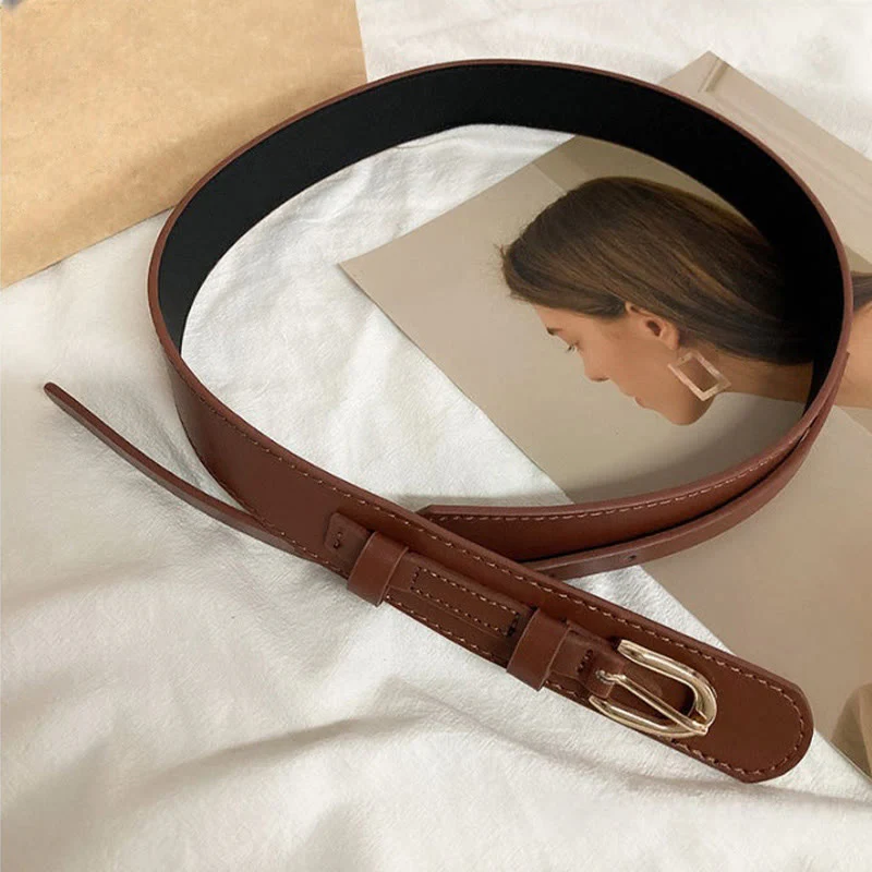 Wide Waistband For Women Leather Corset Belt - Image 14