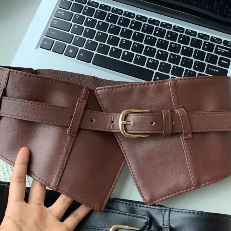 Wide Waistband For Women Leather Corset Belt - Image 7