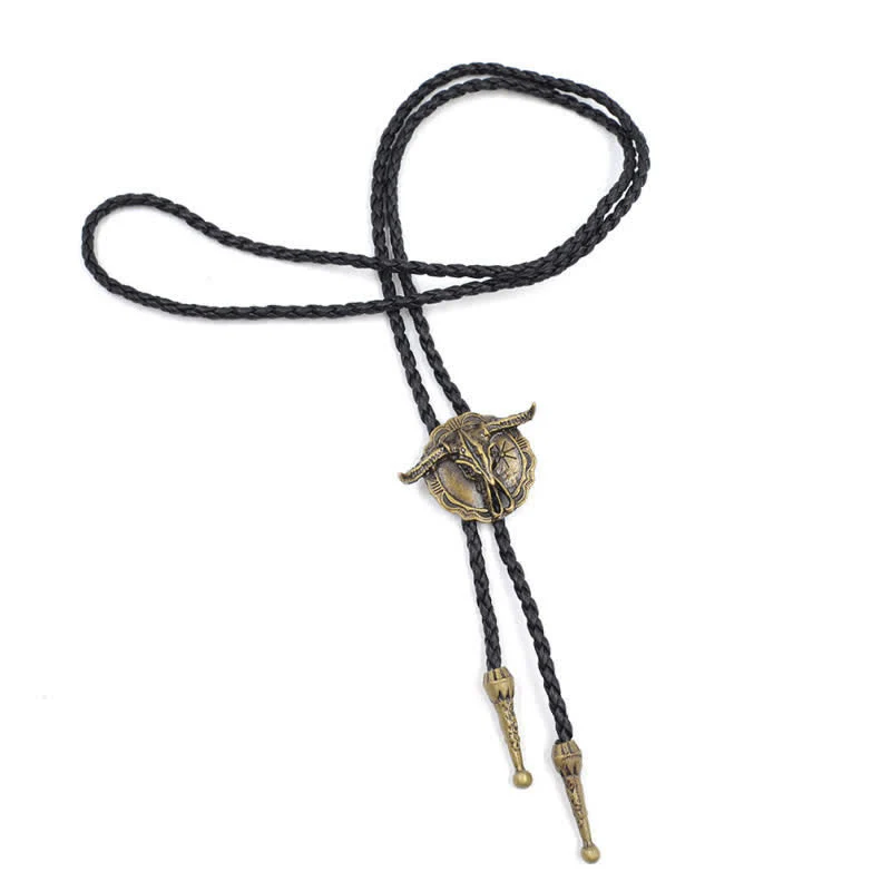 Wild Western Rodeo Bull Head Bolo Tie - Image 11