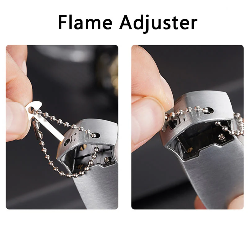 Windproof Metal Foldable Knife Jet Torch Refillable Butane Lighter - Image 8
