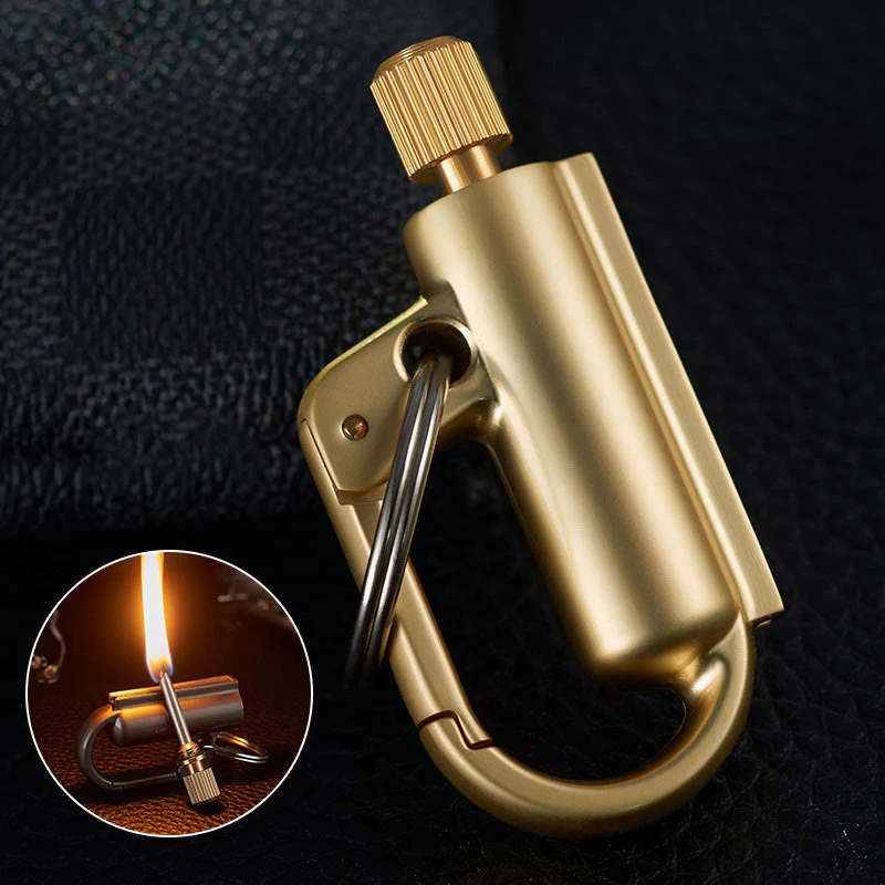 Windproof Portable Ten Thousand Matches Keychain Kerosene Lighter - Image 2