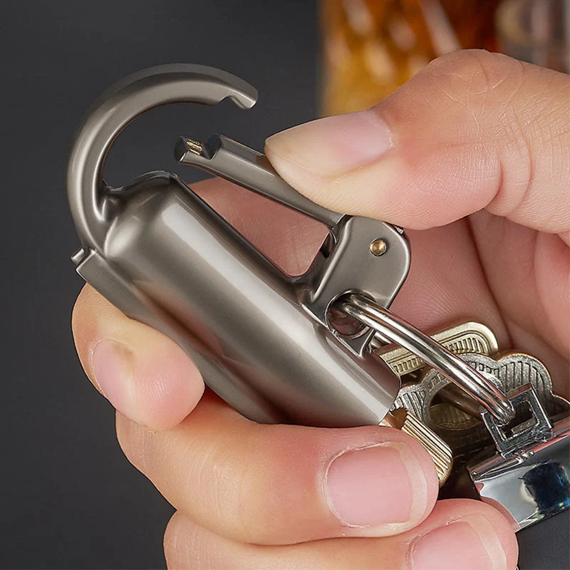 Windproof Portable Ten Thousand Matches Keychain Kerosene Lighter - Image 5