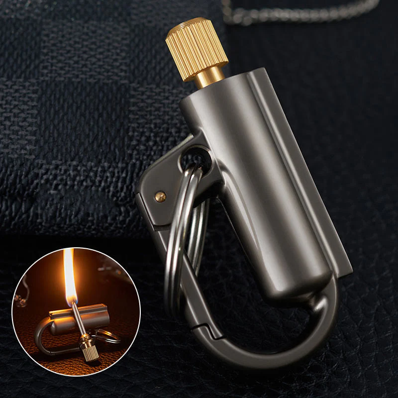 Windproof Portable Ten Thousand Matches Keychain Kerosene Lighter - Image 7