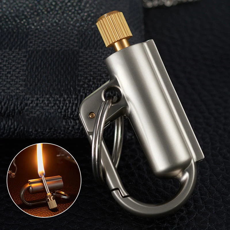 Windproof Portable Ten Thousand Matches Keychain Kerosene Lighter - Image 8