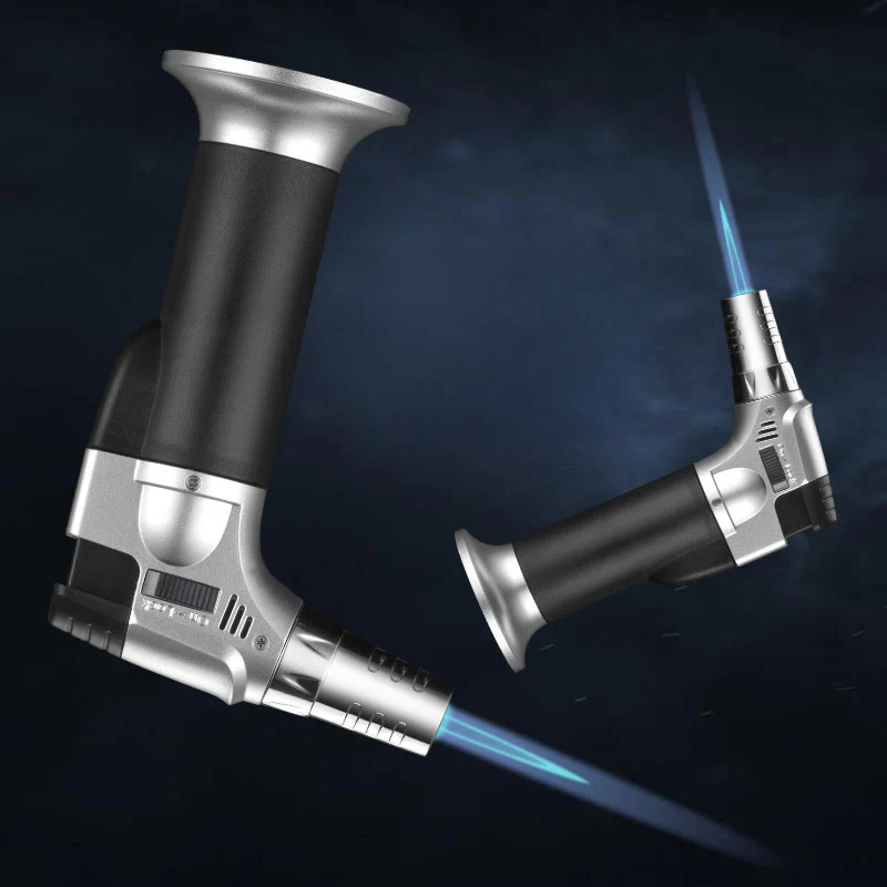 Windproof Spray Gun Holding Grip Butane Lighter - Image 2