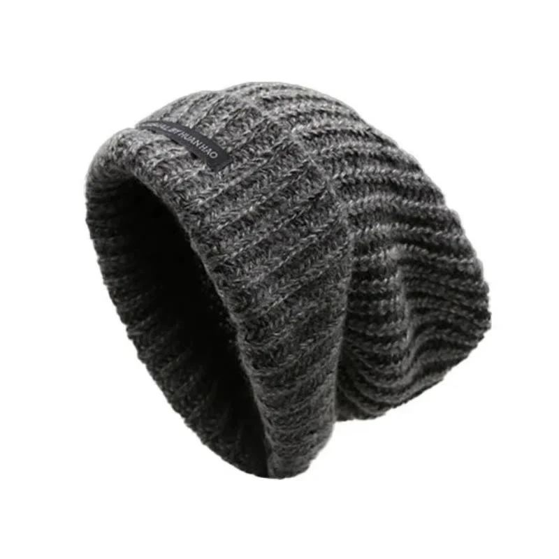 Winter Keep Warm Solid Color Knitted Beanie Hat