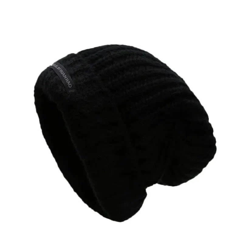 Winter Keep Warm Solid Color Knitted Beanie Hat - Image 2