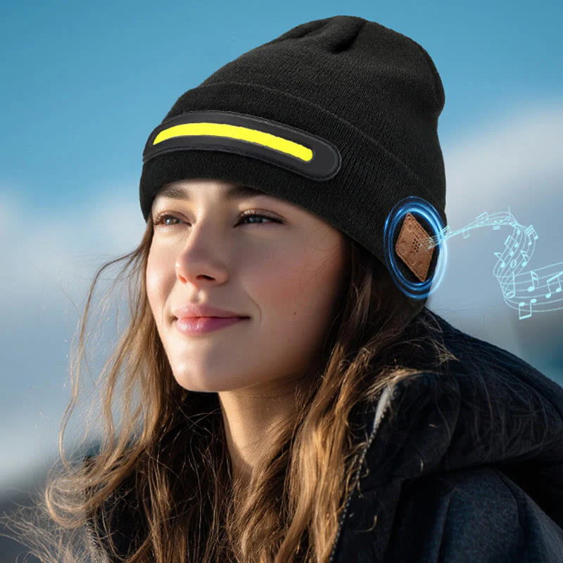 Winter Warm Music Bluetooth Beanie Hat with Lighting - Image 2