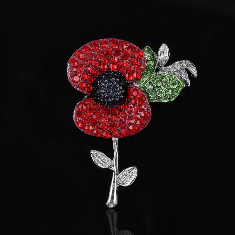 Women's Alive Poppy Safflower Brooch - Image 8