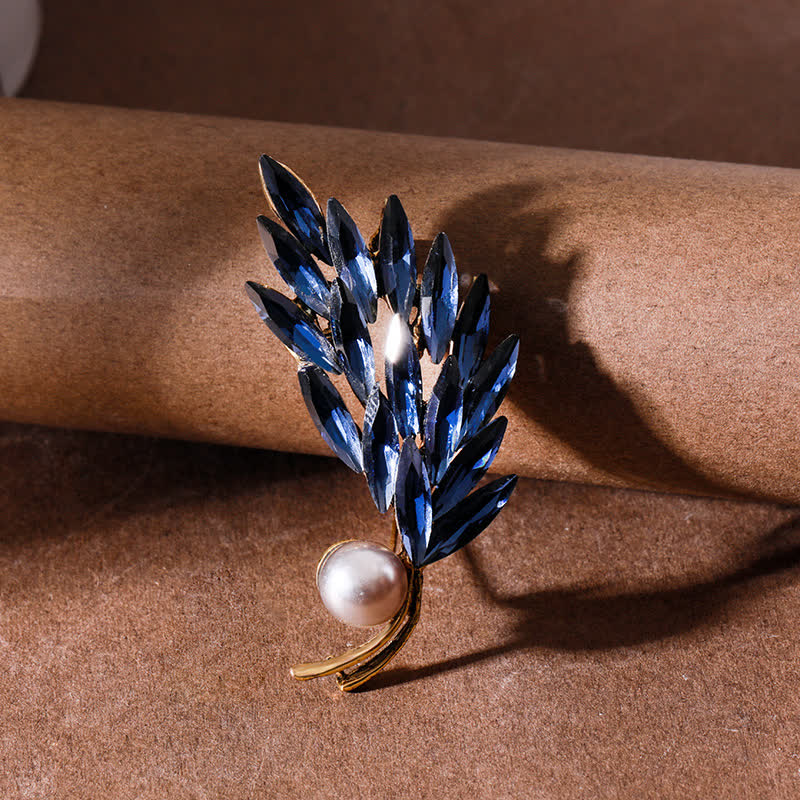 Women's Ancient Golden Wheat Bouquet Brooch - Image 6