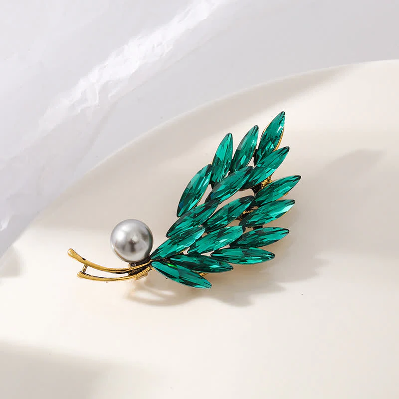 Women's Ancient Golden Wheat Bouquet Brooch - Image 8