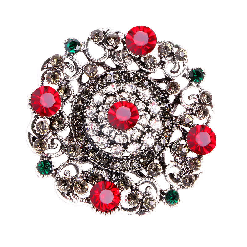 Women's Baroque Court Hollow Flower Brooch - Image 3