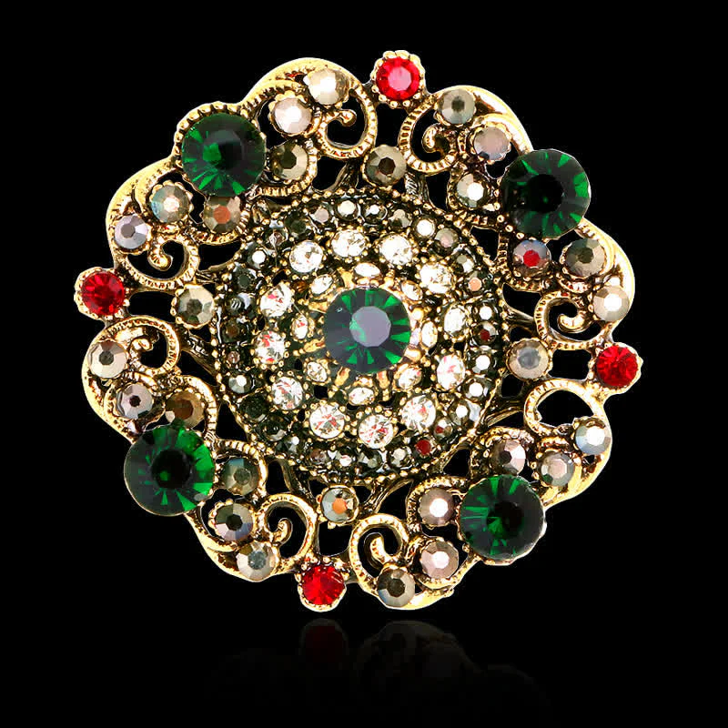 Women's Baroque Court Hollow Flower Brooch - Image 6
