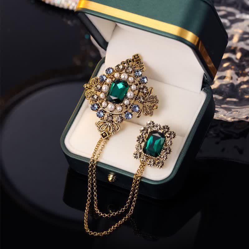 Women's Baroque Palace Chain Brooch - Image 5