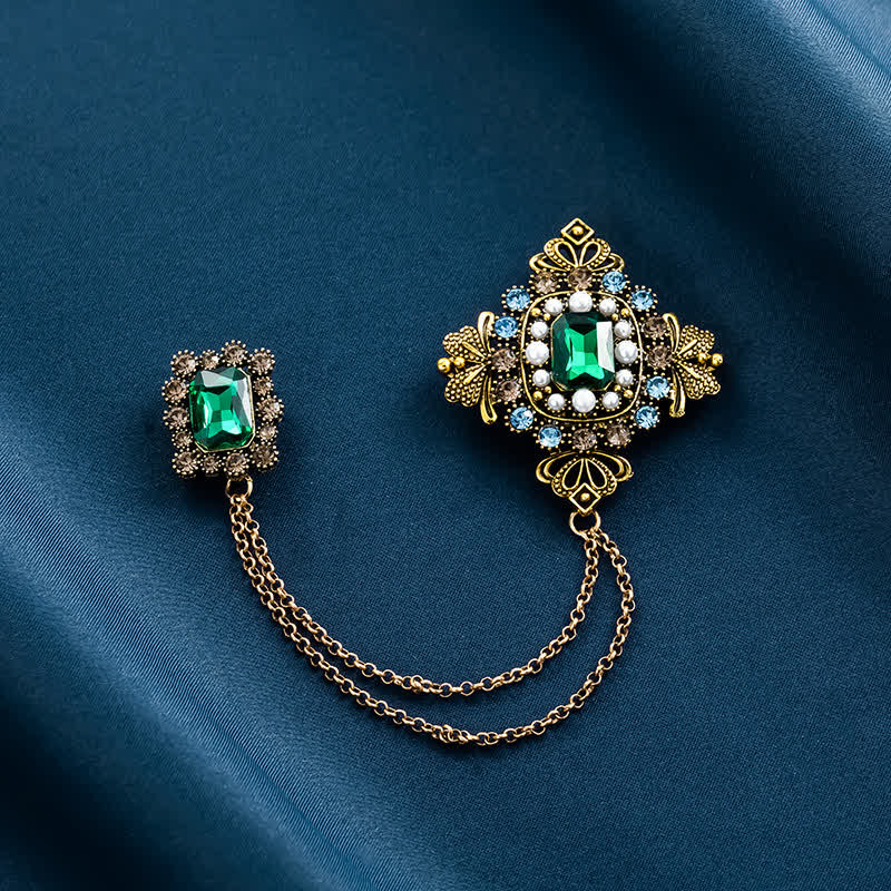 Women's Baroque Palace Chain Brooch - Image 6
